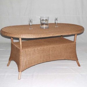 [3282-W] M'bargo Oval Table Wicker