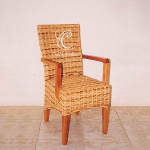 [1616-gsl] Beca Arm Chair Gold Sega & Lacak