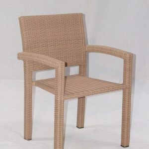 [1858-P] Corner Arm Chair Plastic