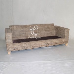 [2115-kg] Genove Sofa 2 Seater Kubu Grey