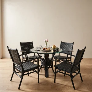Riviera AC Dining Set (Black)