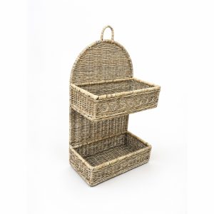 Bathroom Wall Basket B, with Slimit Grey