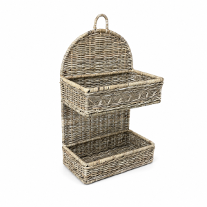Bathroom Wall Basket B, with Slimit Grey