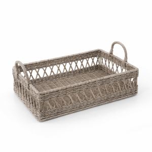 Serving Tray, with Slimit Grey Weave