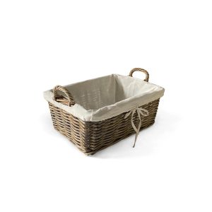 Small Basket Kubu Grey, with Lining Inside