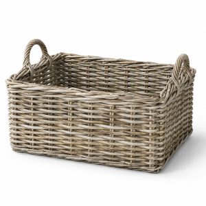 Small Basket Kubu Grey, with Lining Inside